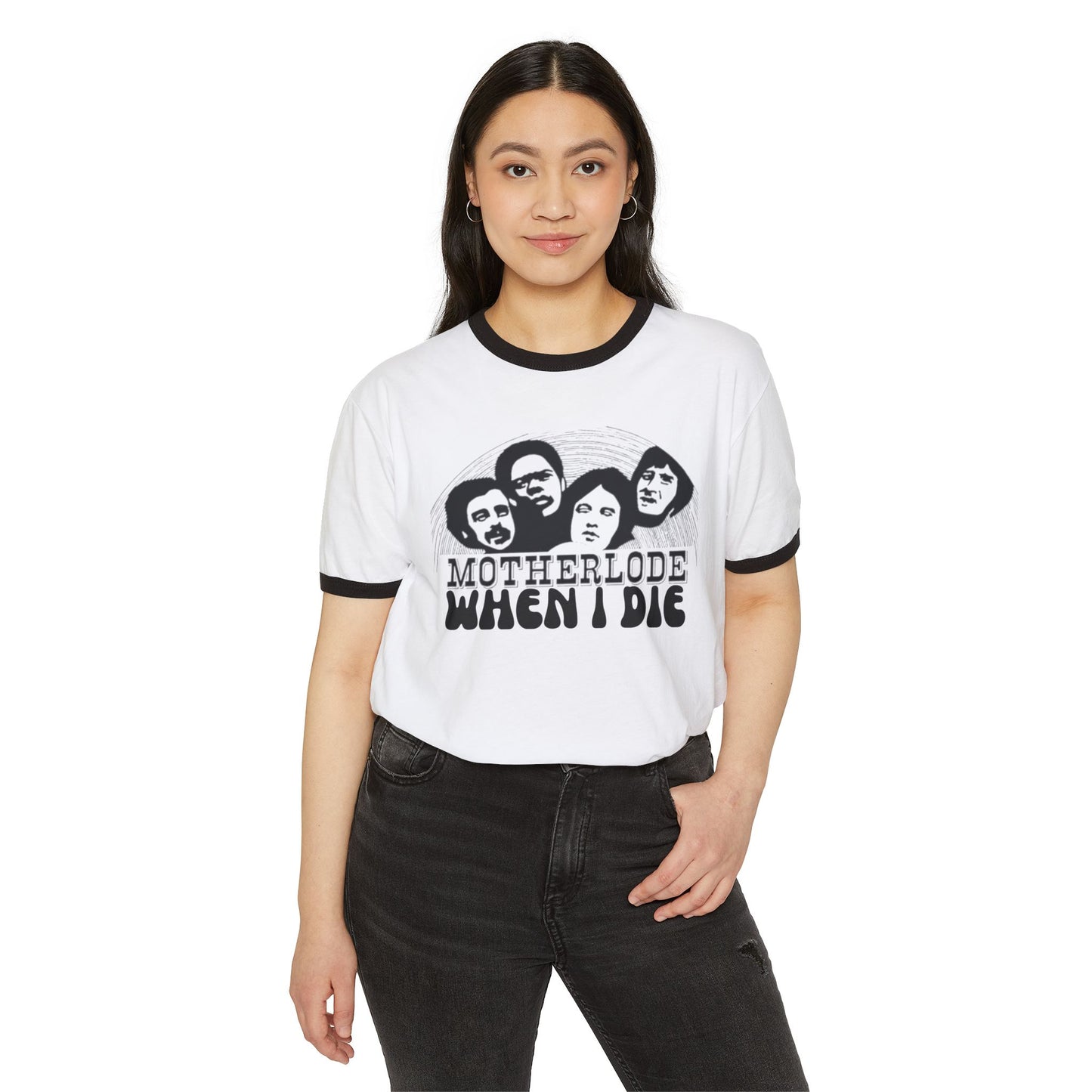 Motherlode "When I Die" Ringer T-Shirt — Retro Band Portrait Tee