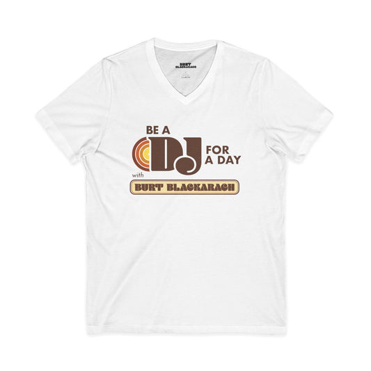 Be a DJ For a Day - Unisex Jersey Short Sleeve V-Neck Tee