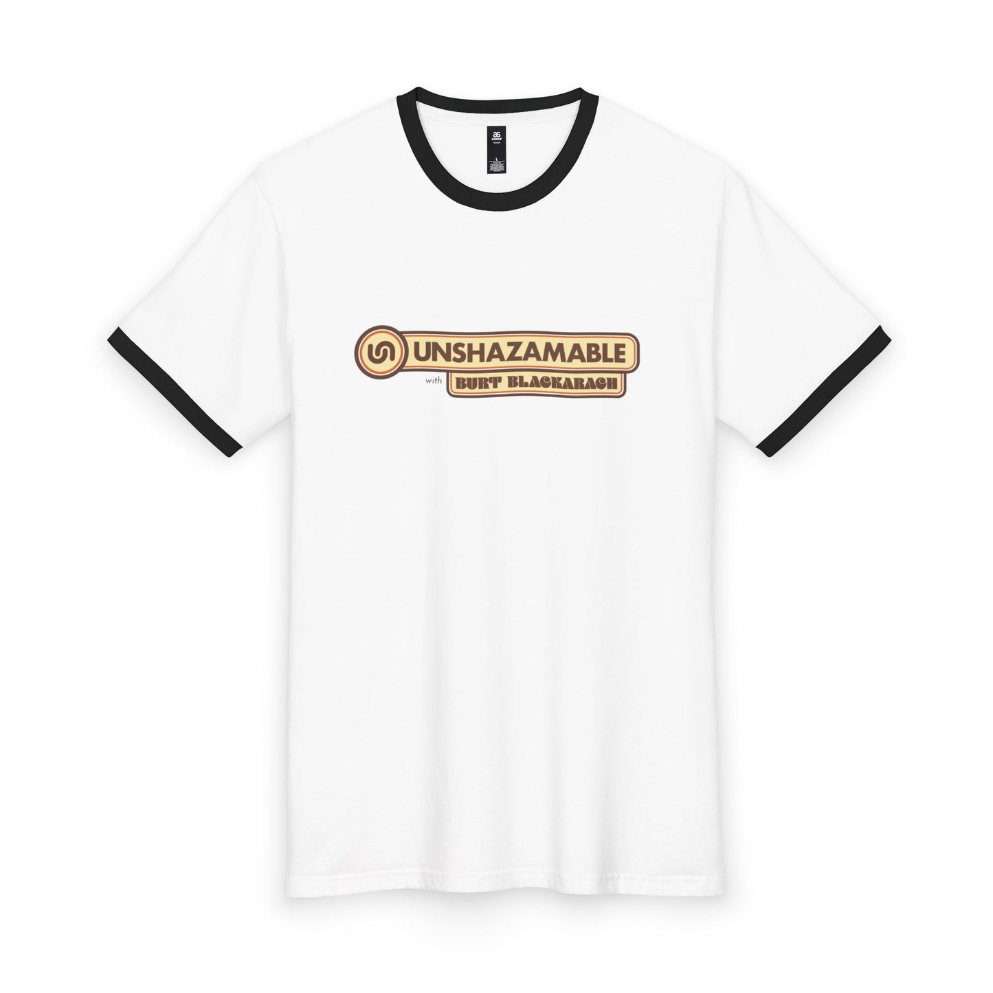 Unshazamable Badge Ringer T-Shirt — Funny Music Fan Tee