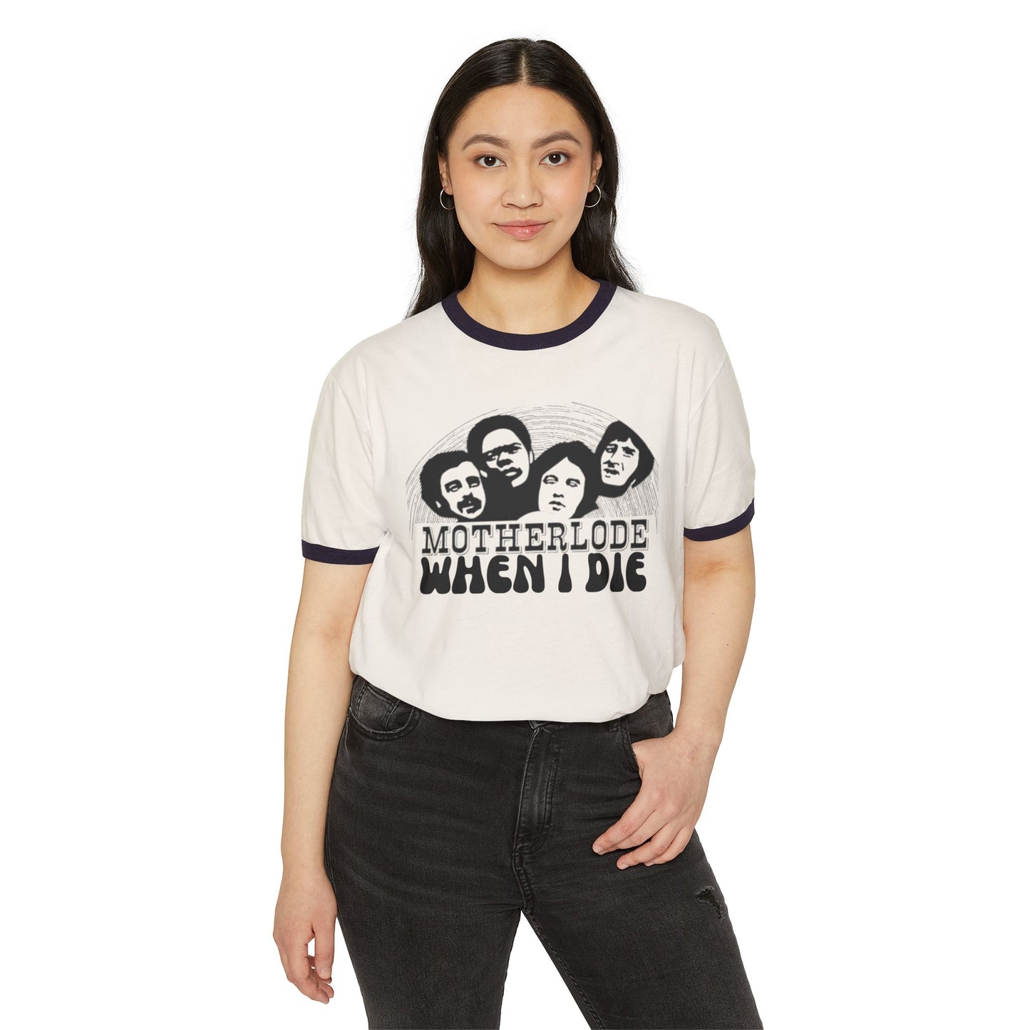 Motherlode "When I Die" Ringer T-Shirt — Retro Band Portrait Tee